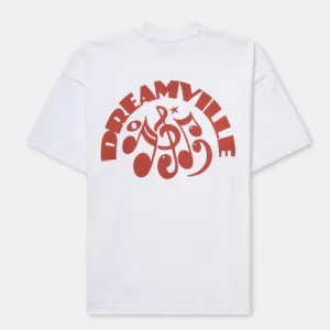 White Music Note Tee